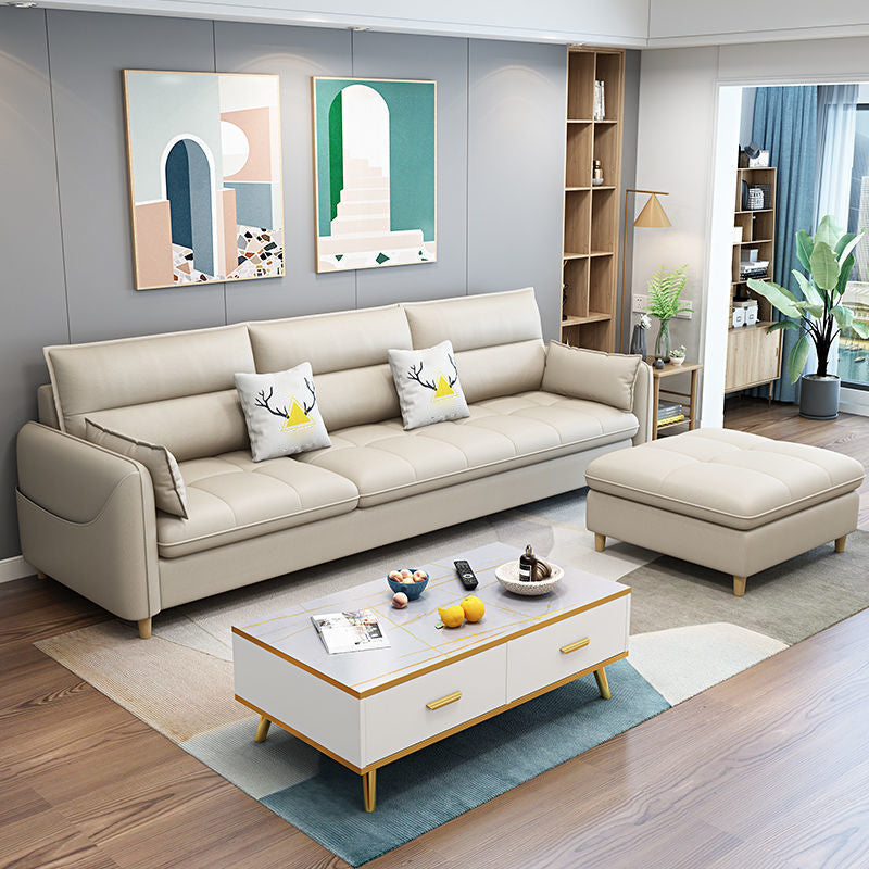Scandinavian Removable Cushions Square Arm Sofa/Sectionals with Storage