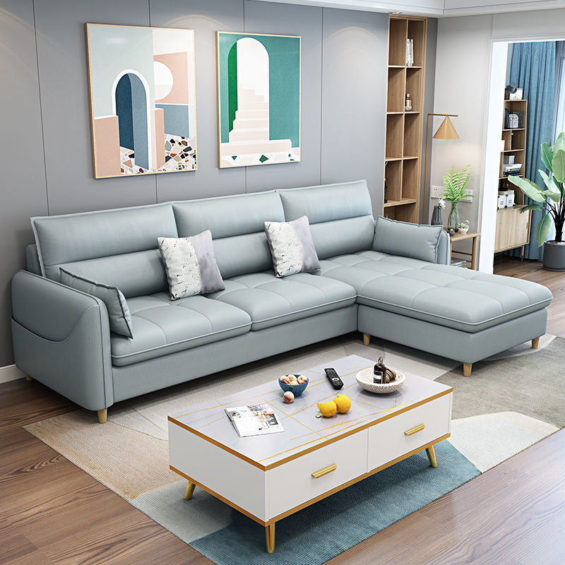 Scandinavian Removable Cushions Square Arm Sofa/Sectionals with Storage