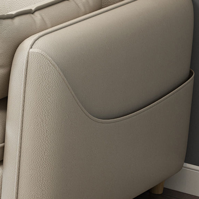 Scandinavian Removable Cushions Square Arm Sofa/Sectionals with Storage