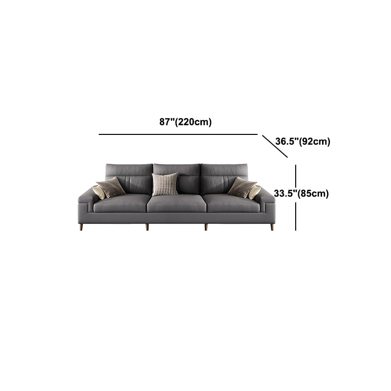 Fabric Pillow Top Arm Sectional Sofa 33.46"High Cushion Back Sofa with Storage