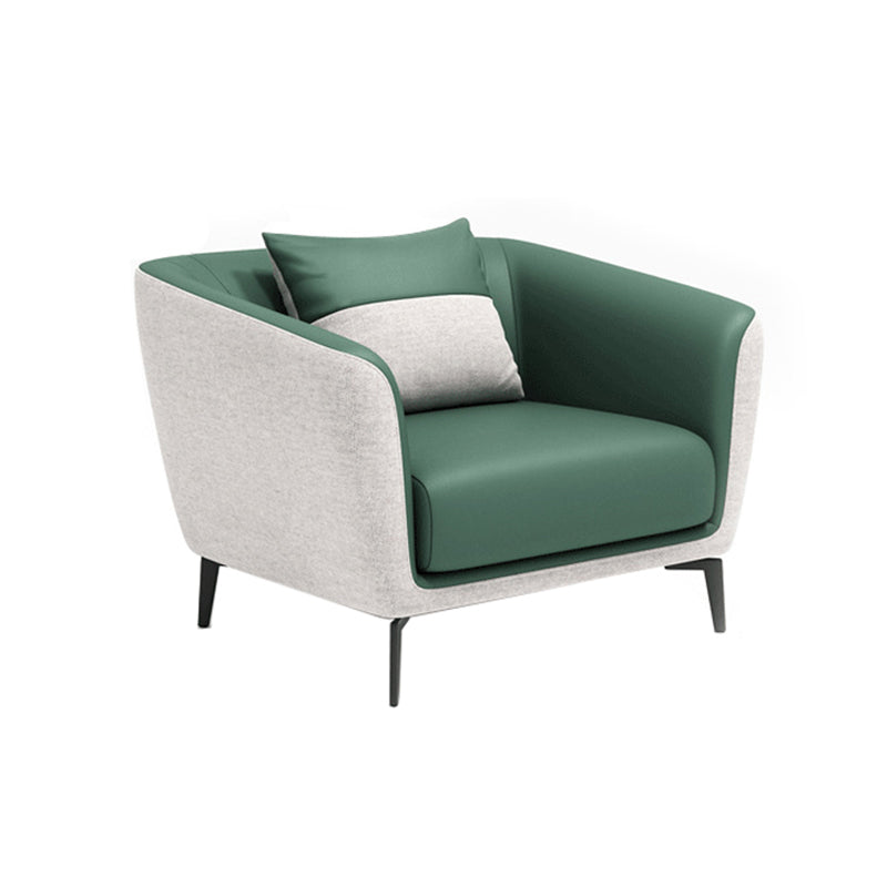 Contemporary Tight Back Leather Settee Couch for 1/2/3 People