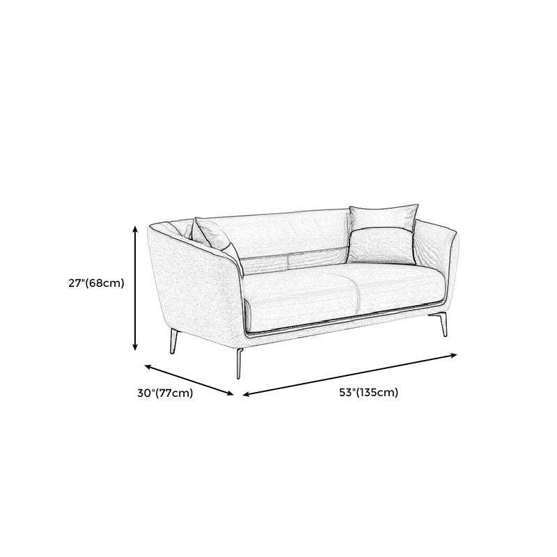 Contemporary Tight Back Leather Settee Couch for 1/2/3 People