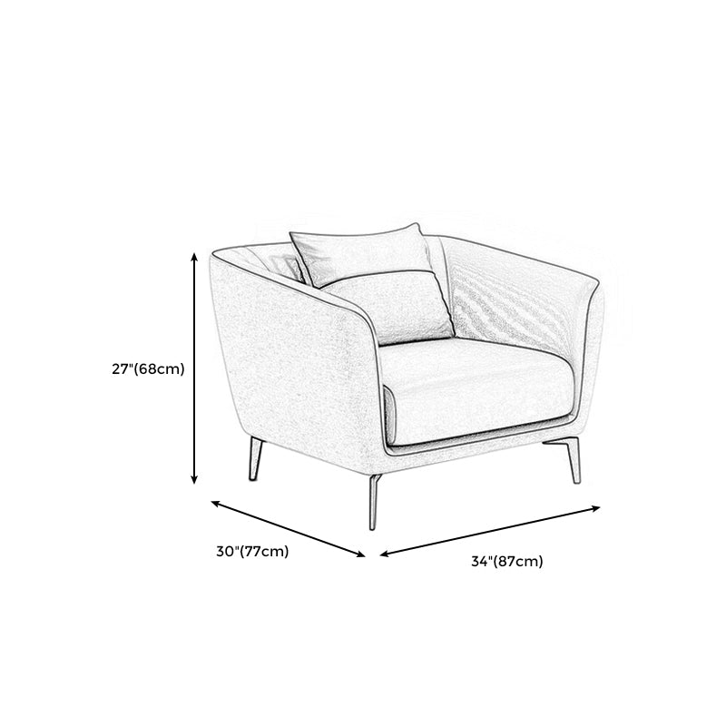 Contemporary Tight Back Leather Settee Couch for 1/2/3 People