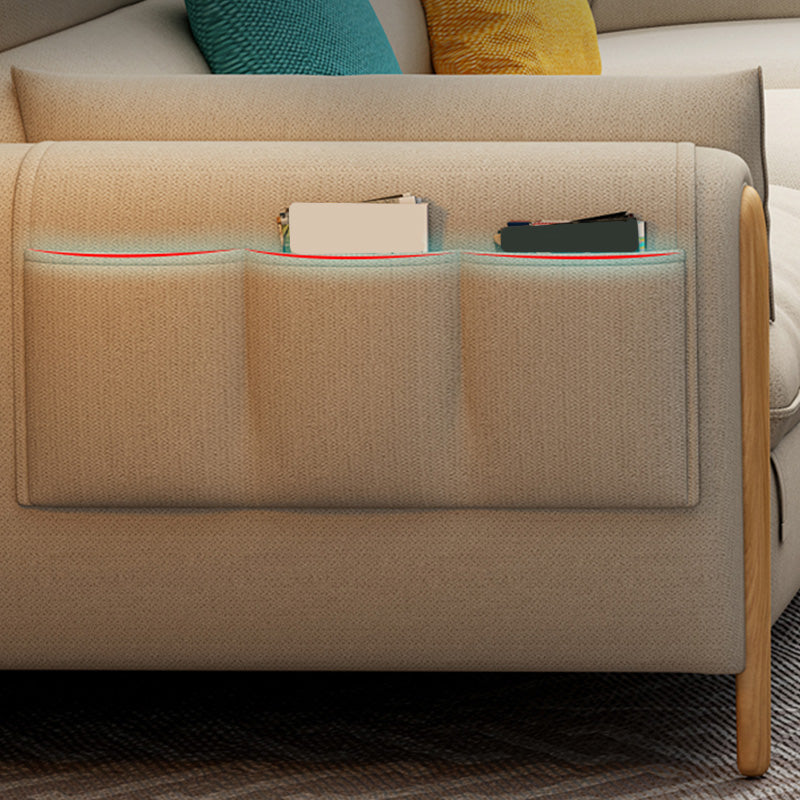 Stationary Living Room Pillow Top Arm Standard Cushions Contemporary Sofa