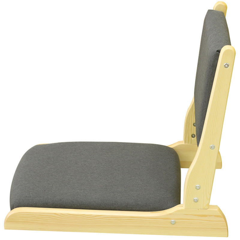 Linen Armless Chair 16.92" L x 20.47" W x 17.71" H Adjustable Chair for Bedroom