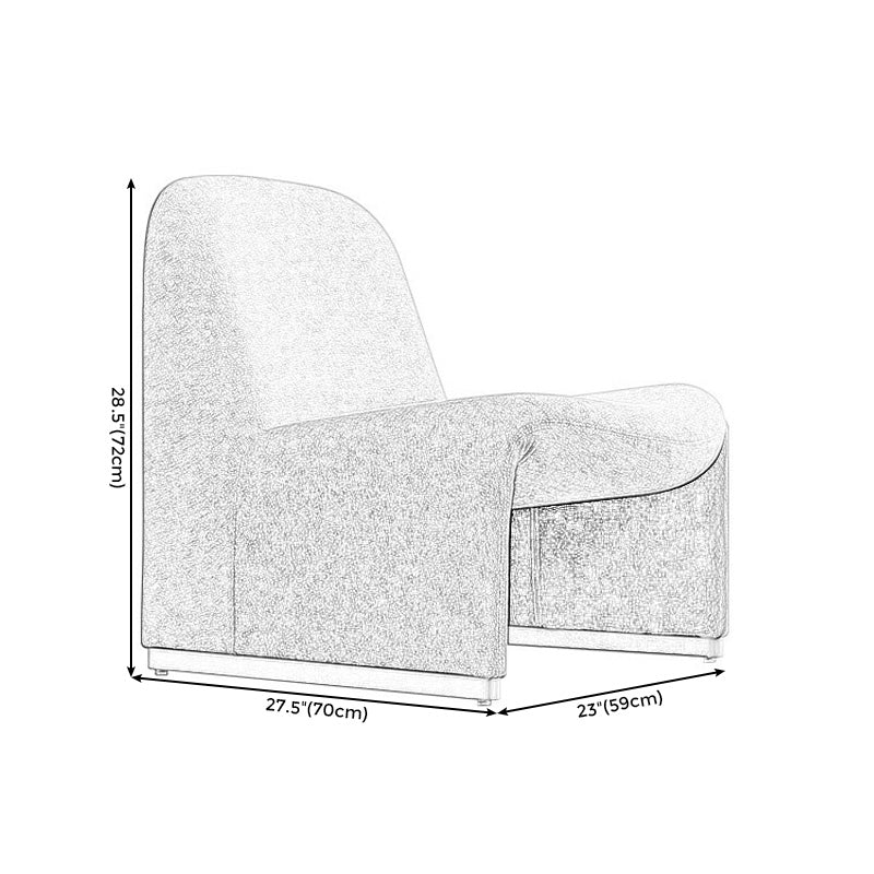 Armless Parsons Chair 23.2 "L x 27.5"W x 28.3" H Chair for Living Room