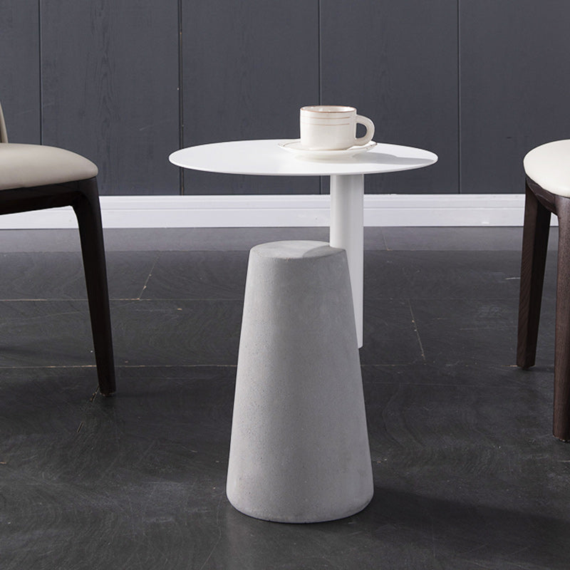 Concrete Modernistic Table Lacquer Round Table for Living Room