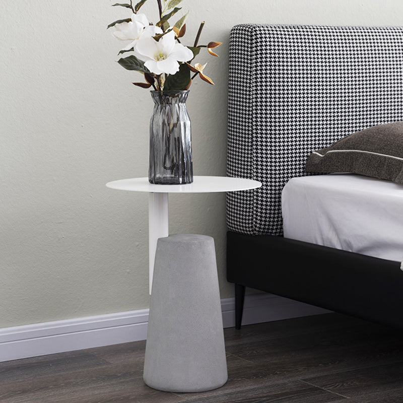 Concrete Modernistic Table Lacquer Round Table for Living Room