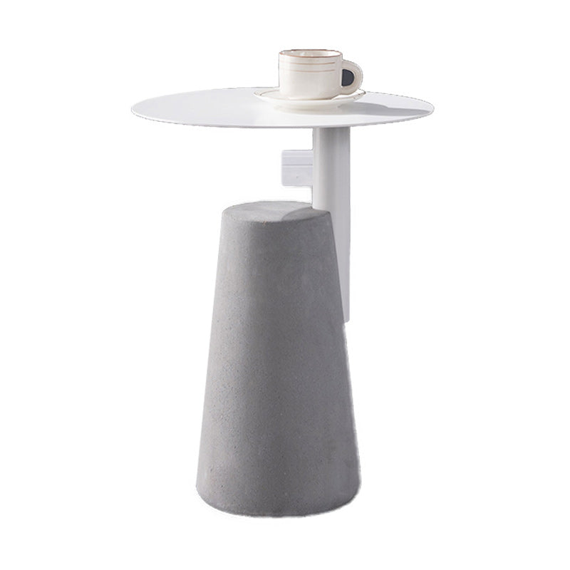 Concrete Modernistic Table Lacquer Round Table for Living Room
