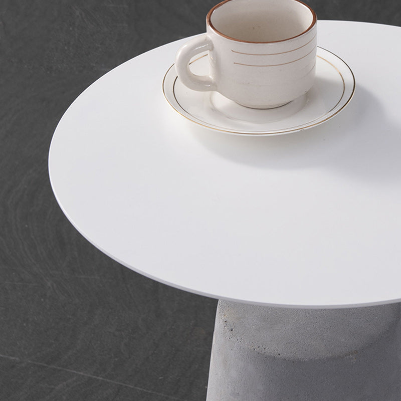 Concrete Modernistic Table Lacquer Round Table for Living Room