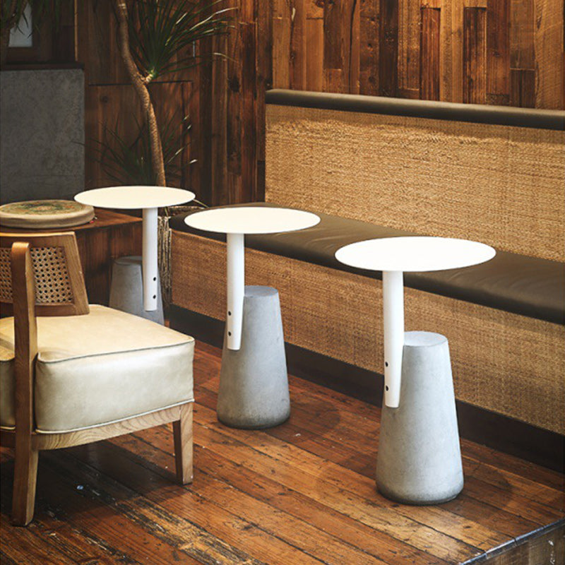 Concrete Modernistic Table Lacquer Round Table for Living Room