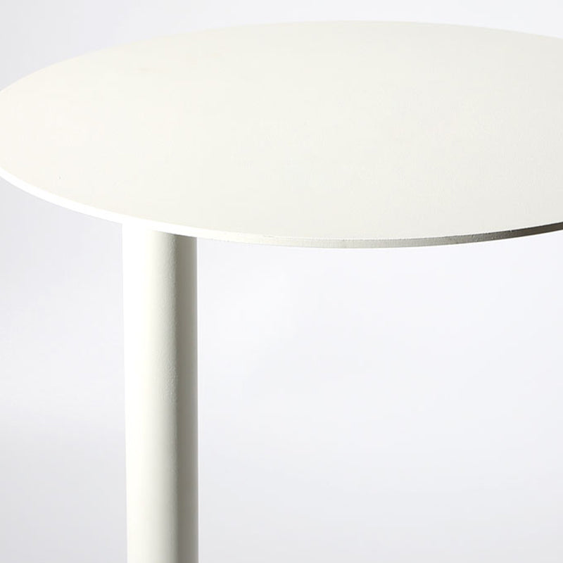 Round Metal Side Table 18"L X 18"W X 22"H Metal Pedestal Side End Snack Table