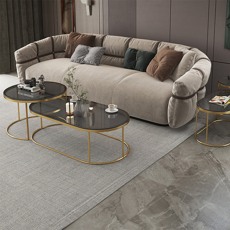 Frame Base 2 Nesting Coffee Table Modern Glass Coffee Table Set