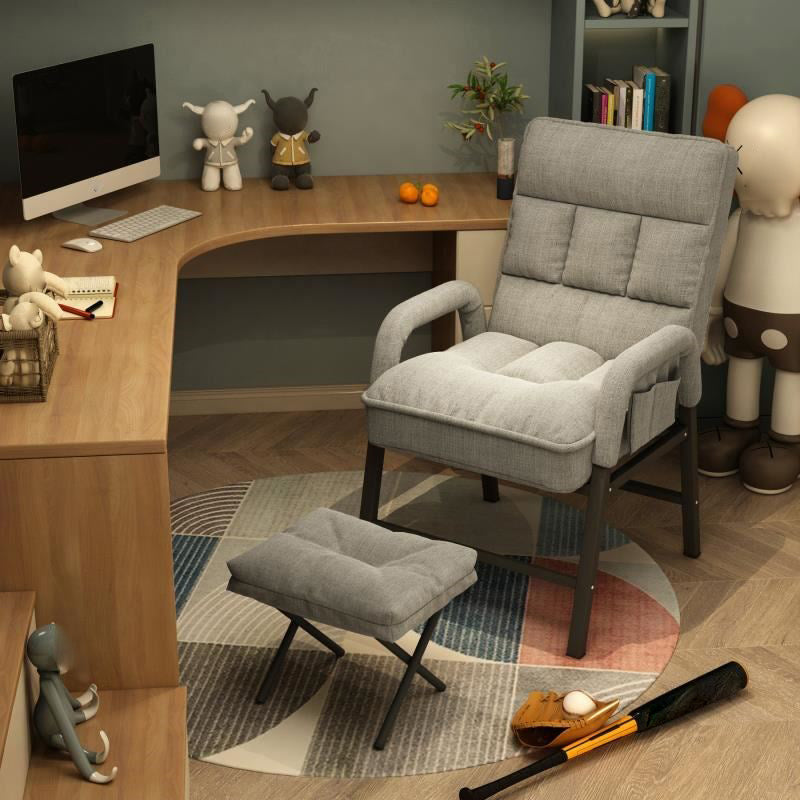 Modern Padded Arms Working Chair Adjustable Back Home Office Chair