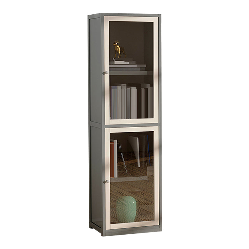 Scandinavian Style Bookshelf Engineer Wood with Door Bookcase for Office