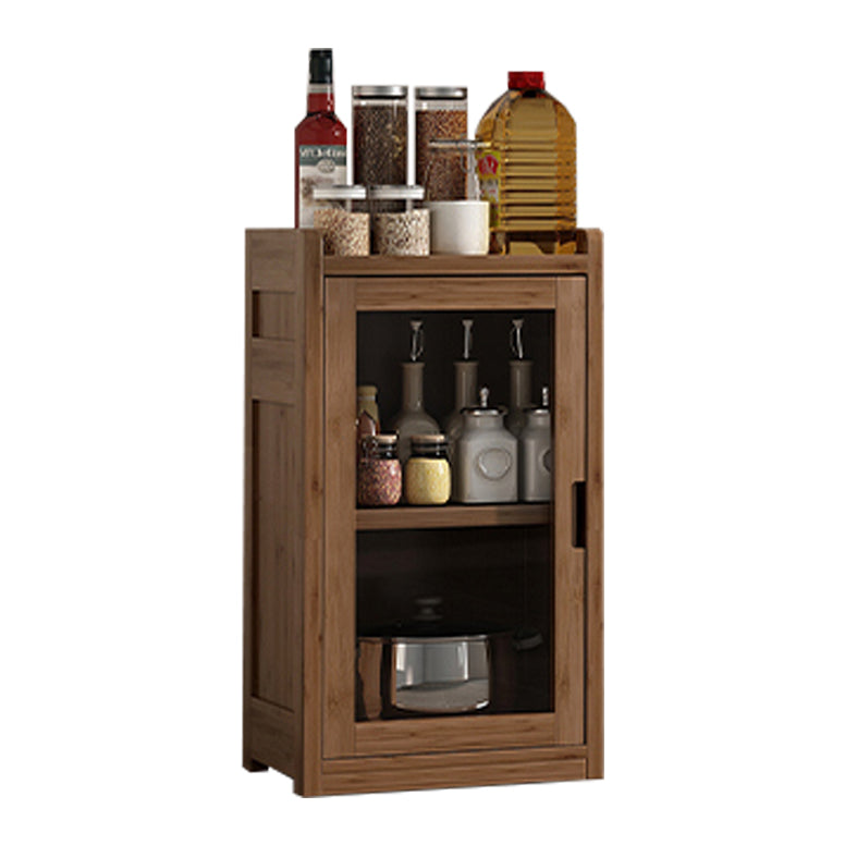 Scandinavian Style Bookshelf Engineer Wood with Door Bookcase for Office