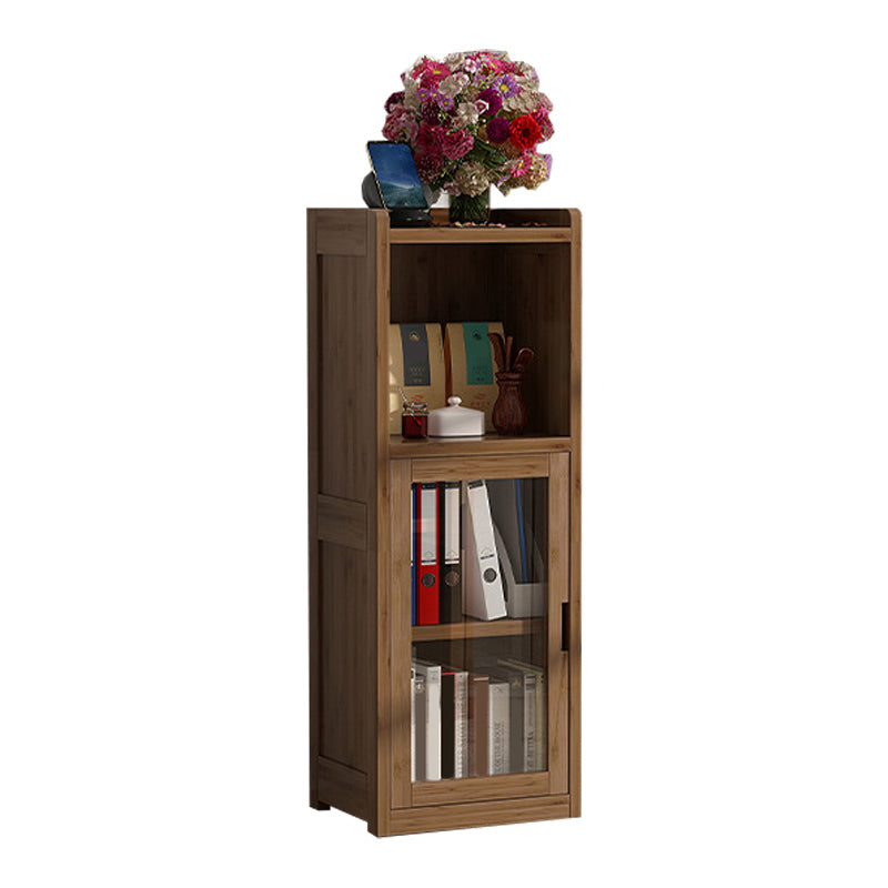 Scandinavian Style Bookshelf Engineer Wood with Door Bookcase for Office