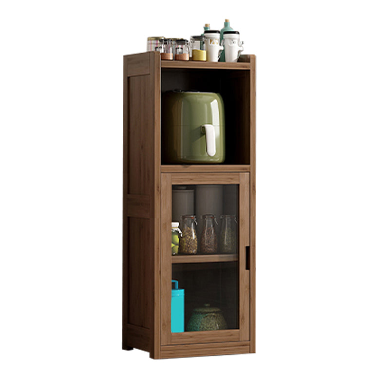 Scandinavian Style Bookshelf Engineer Wood with Door Bookcase for Office