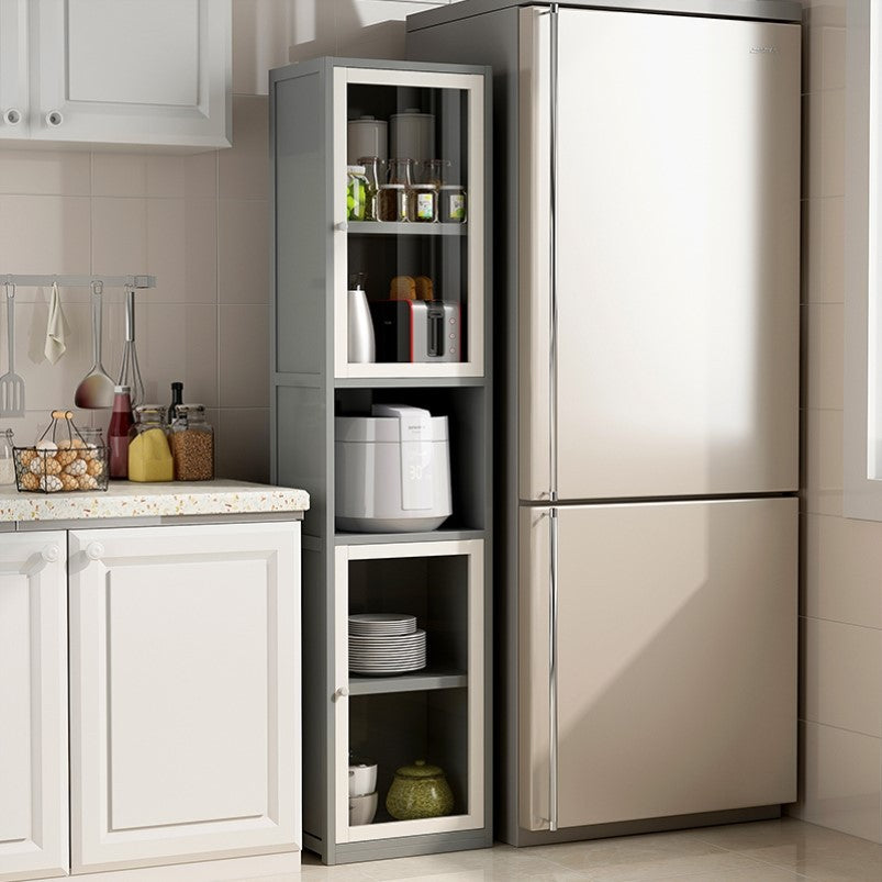 Scandinavian Style Bookshelf Engineer Wood with Door Bookcase for Office