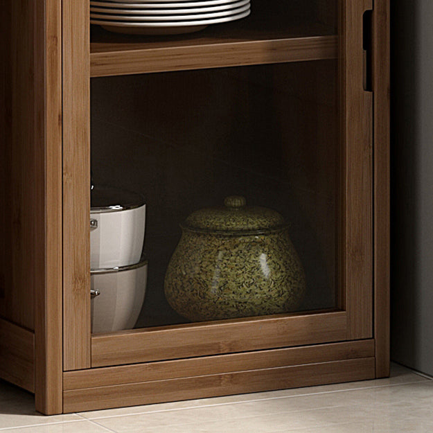 Scandinavian Style Bookshelf Engineer Wood with Door Bookcase for Office