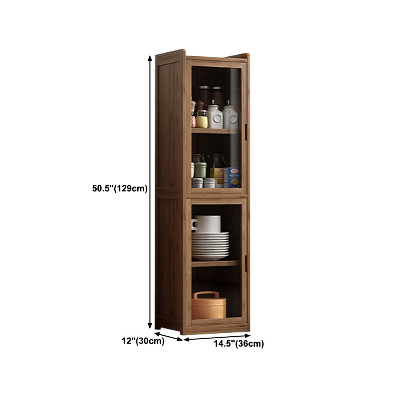 Scandinavian Style Bookshelf Engineer Wood with Door Bookcase for Office