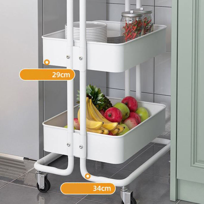 14.57"W Bookshelf Scandinavian Style Bookcase for Home and Office with Casters