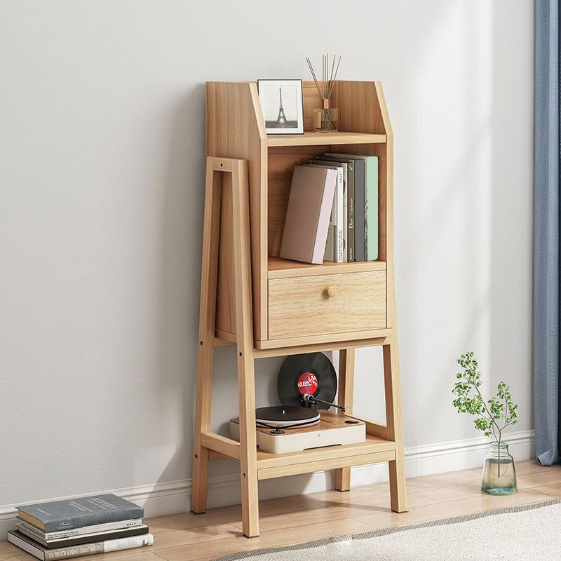 Vertical Bookcase Scandinavian Engineered Wood Shelf Bookcase