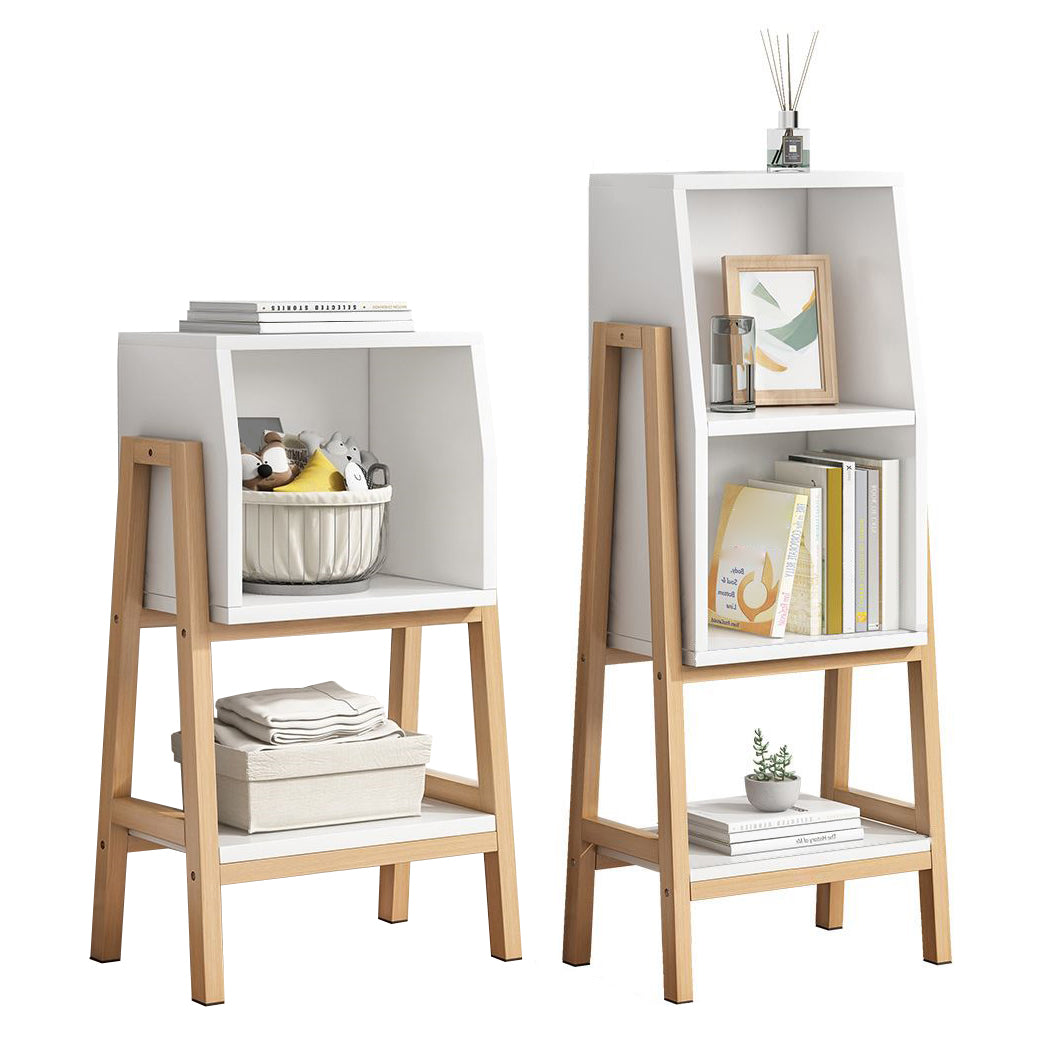 Vertical Bookcase Scandinavian Engineered Wood Shelf Bookcase