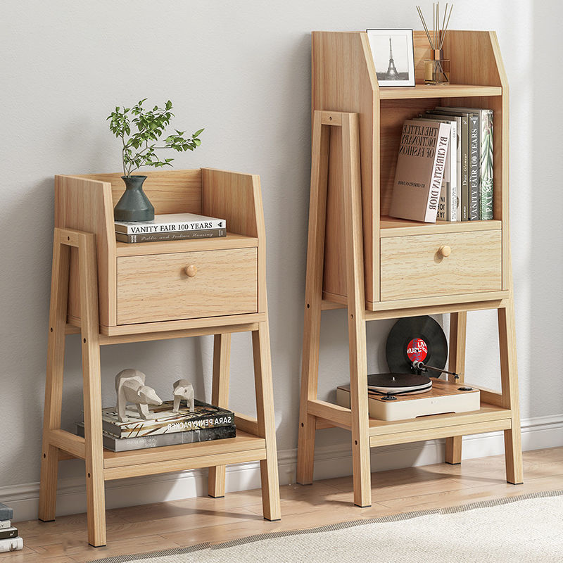 Vertical Bookcase Scandinavian Engineered Wood Shelf Bookcase