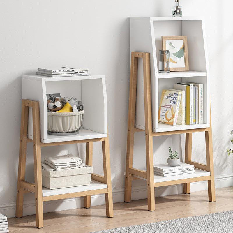 Vertical Bookcase Scandinavian Engineered Wood Shelf Bookcase