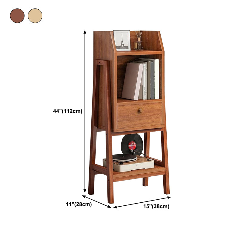 Vertical Bookcase Scandinavian Engineered Wood Shelf Bookcase