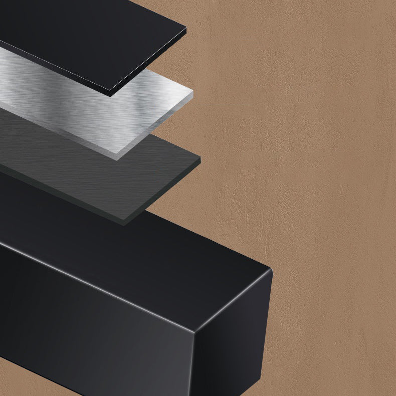 Modern Style Bookshelf Black Metal Frame Bookcase for Office