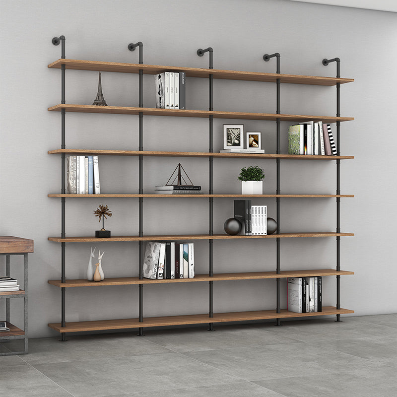 9.84"W Bookshelf Industrial Style Wall Mounted Bookcase for Home and Office