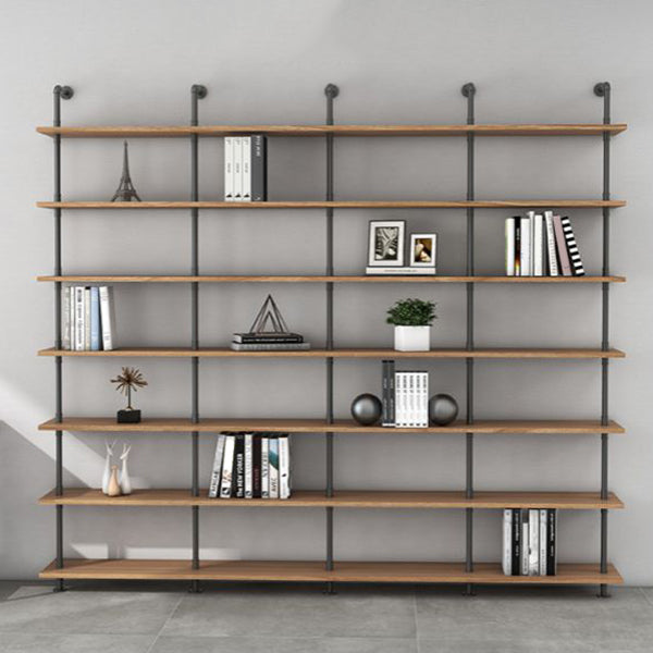 9.84"W Bookshelf Industrial Style Wall Mounted Bookcase for Home and Office