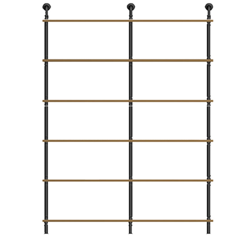 9.84"W Bookshelf Industrial Style Wall Mounted Bookcase for Home and Office