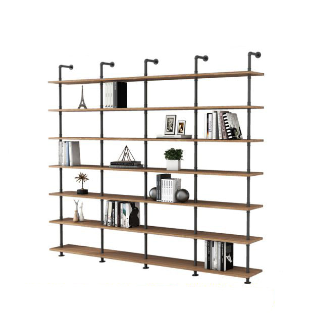 9.84"W Bookshelf Industrial Style Wall Mounted Bookcase for Home and Office