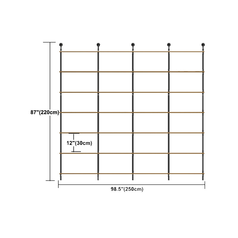 9.84"W Bookshelf Industrial Style Wall Mounted Bookcase for Home and Office