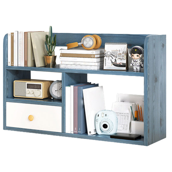 Modern Style Bookshelf Open Back Wood Bookcase for Home Office