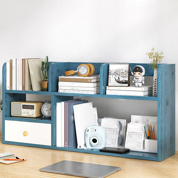 Modern Style Bookshelf Open Back Wood Bookcase for Home Office