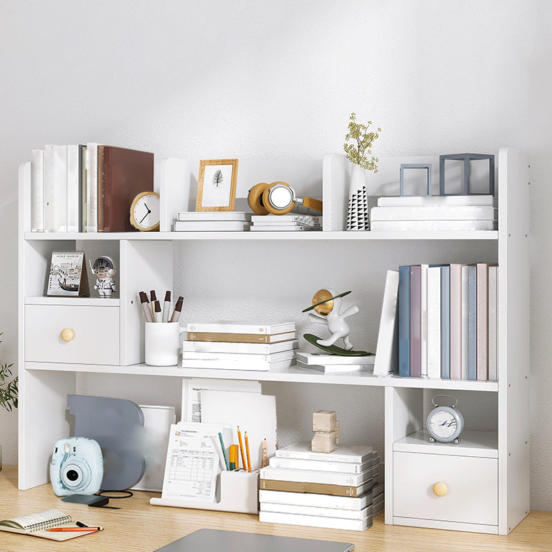 Modern Style Bookshelf Open Back Wood Bookcase for Home Office