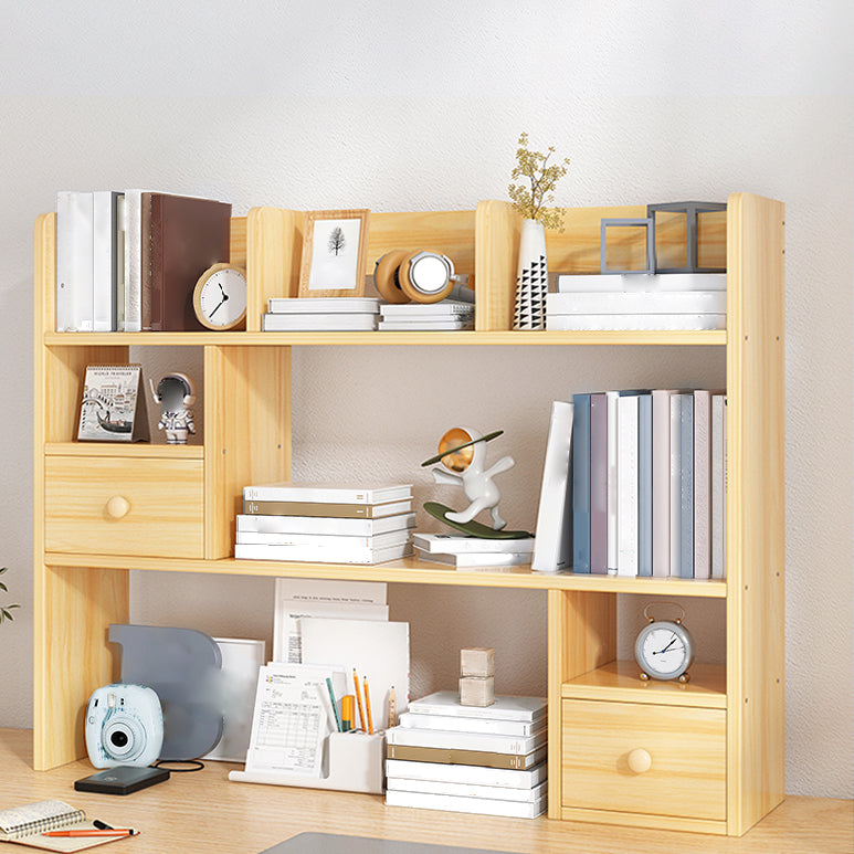 Modern Style Bookshelf Open Back Wood Bookcase for Home Office