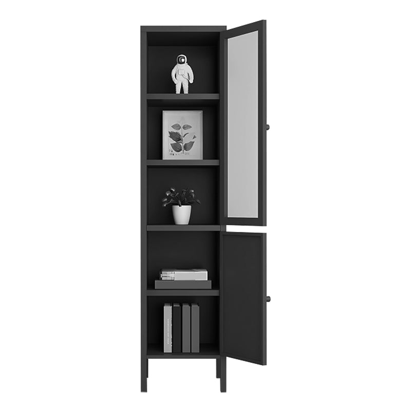 70.87"H Bookshelf Scandinavian Bookcase for Home Office with Door