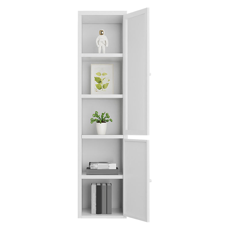 70.87"H Bookshelf Scandinavian Bookcase for Home Office with Door