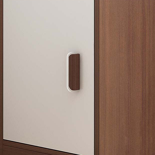 Engineered Wood Shelf Bookcase Scandinavian Corner Bookcase for Study Room