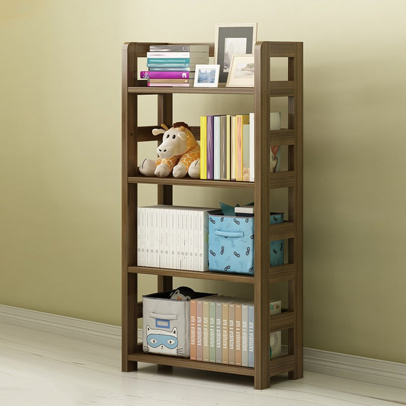 Modern Style Open Bookshelf Solid Wood Etagere Shelf Bookcase