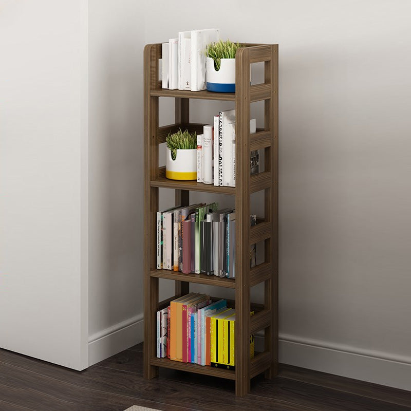 Modern Style Open Bookshelf Solid Wood Etagere Shelf Bookcase
