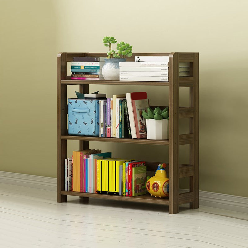 Modern Style Open Bookshelf Solid Wood Etagere Shelf Bookcase