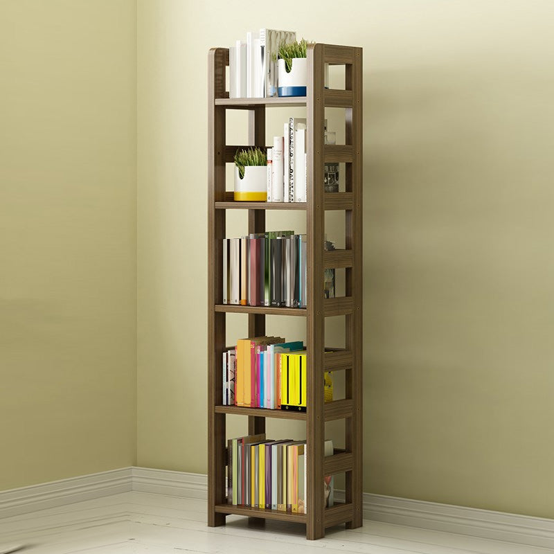 Modern Style Open Bookshelf Solid Wood Etagere Shelf Bookcase