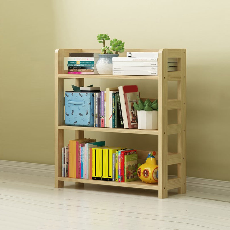 Modern Style Open Bookshelf Solid Wood Etagere Shelf Bookcase