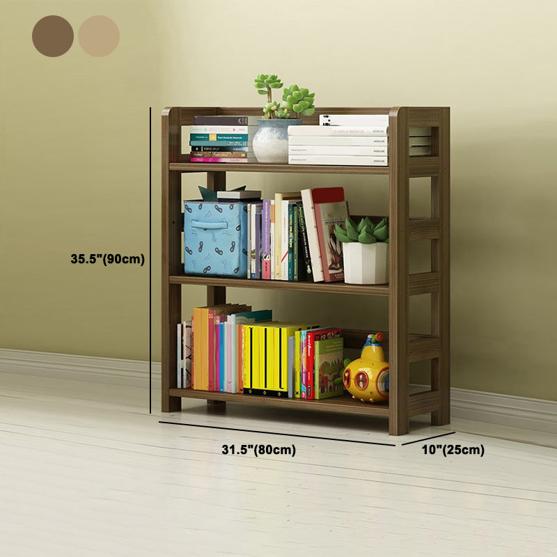 Modern Style Open Bookshelf Solid Wood Etagere Shelf Bookcase